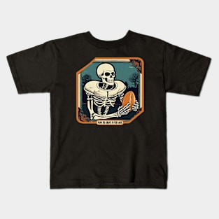 Skeleton Rugby Player Kids T-Shirt